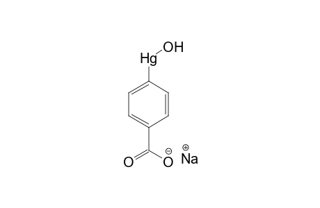 (p-carboxyphenyl)hydroxymercury, monosodium salt
