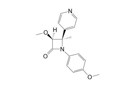 (3RS,4RS)-3-METHOXY-1-(4-METHOXYPHENYL)-4-METHYL-4-(4-PYRIDINYL)-AZETIDIN-2-ONE