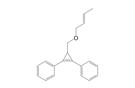 (E)-(3-((But-2-enyloxy)methyl)cycloprop-1-ene-1,2-diyl)dibenzene