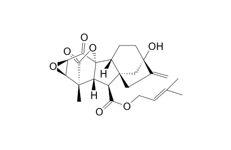 ent-2.alpha.,3.alpha.-Epoxy-10.beta.,13-dihydroxy-1-oxo-20-norgibberell-16-ene-7,19-dioic acid 19,10-lactone 7-(3-methylbut-2-enyl) ester