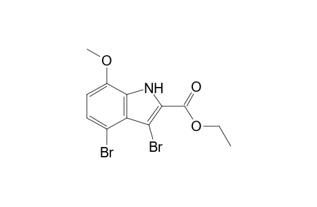 Ethyl 3, 4-dibromo-7-methoxyindole-2-carboxylate