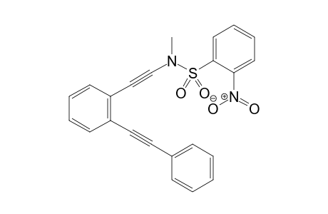 N-methyl-2-nitro-N-((2-(phenylethynyl)phenyl)ethynyl)benzenesulfonamide