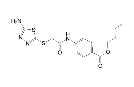 4-[2-(5-Amino-[1,3,4]thiadiazol-2-ylsulfanyl)-acetylamino]-benzoic acid butyl ester