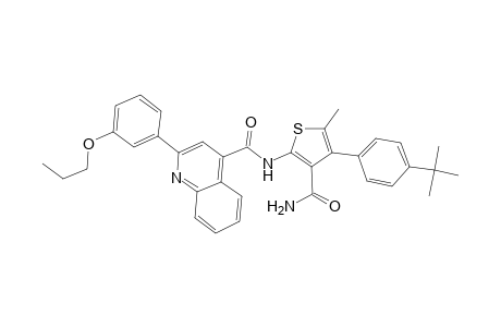 N-[3-(aminocarbonyl)-4-(4-tert-butylphenyl)-5-methyl-2-thienyl]-2-(3-propoxyphenyl)-4-quinolinecarboxamide