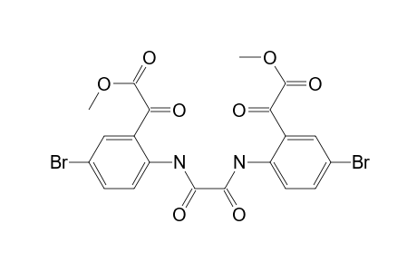 Benzeneacetic acid, 2,2'-[(1,2-dioxo-1,2-ethanediyl)diimino]bis[5-bromo-.alpha.-oxo-, dimethyl ester