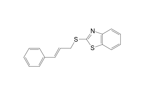 Benzothiazole, 2-[(3-phenyl-2-propenyl)thio]-, (E)-