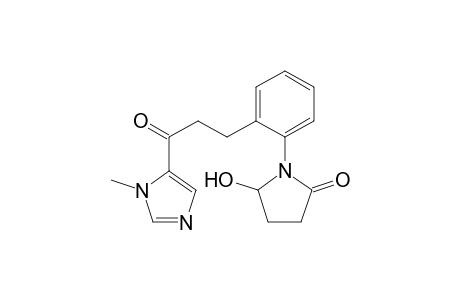 1-[2-[3-(3-methylimidazol-4-yl)-3-oxidanylidene-propyl]phenyl]-5-oxidanyl-pyrrolidin-2-one