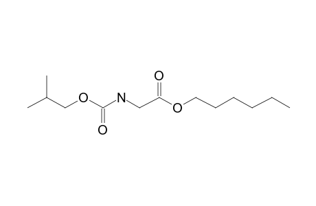 Glycine, N-isobutoxycarbonyl-, hexyl ester