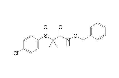 N-(benzyloxy)-2-((4-chlorophenyl)sulfinyl)-2-methylpropanamide