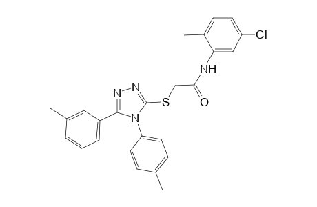 N-(5-chloro-2-methylphenyl)-2-{[5-(3-methylphenyl)-4-(4-methylphenyl)-4H-1,2,4-triazol-3-yl]sulfanyl}acetamide