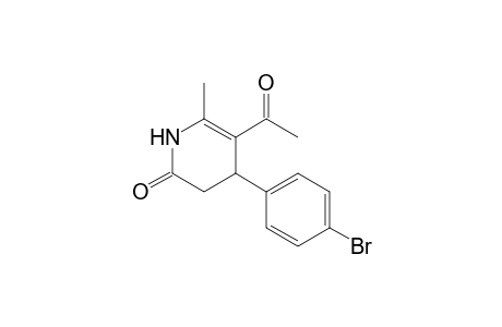 5-acetyl-4-(4-bromophenyl)-6-methyl-3,4-dihydro-1H-pyridin-2-one