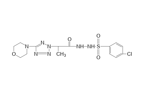 1-[(p-chlorophenyl)sulfonyl]-2-[2-(5-morpholino-2H-tetrazol-2-yl)propionyl]hydrazine