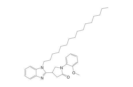 4-(1-hexadecyl-1H-benzimidazol-2-yl)-1-(2-methoxyphenyl)-2-pyrrolidinone