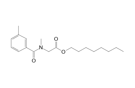 Sarcosine, N-(3-methylbenzoyl)-, octyl ester