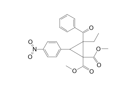 Dimethyl 2-benzoyl-2-ethyl-3-(4-nitrophenyl)-1,1-cyclopropanedicarboxylate
