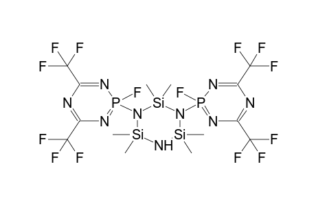 1,3-BIS(2-FLUORO-4,6-[BIS(TRIFLUOROMETHYL)]-1,3,5,2LAMBDA5-TRIAZAPHOSPHORINYL-2)-2,2,4,4,6,6-HEXAMETHYLCYCLOTRISILAZANE