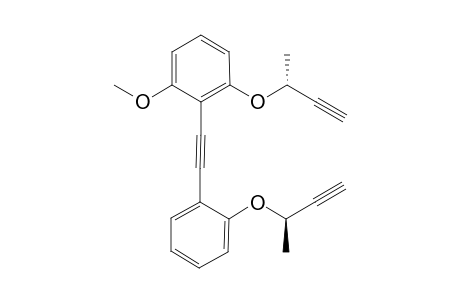 (+)-1-Methoxy-3-{[(1R)-1-methylprop-2-yn-1-yl]oxy}-2-[(2-{[(1R)-1-methylprop-2-yn-1-yl]oxy}phenyl)ethynyl]benzene