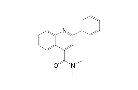 N,N-dimethyl-2-phenyl-4-quinolinecarboxamide