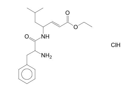 2-(E)-Heptensaeure, (4S)-4-[((R)-phenylalanyl)amino]-6-methyl-, ethylester, hydrochlorid (D-phe-L-DHSOET.HCL)