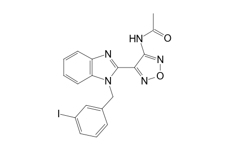 N-[4-[1-(3-Iodo-benzyl)-1H-benzoimidazol-2-yl]-furazan-3-yl]acetamide