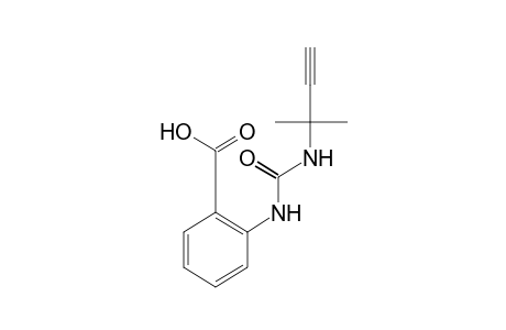 o-[3-(1,1-dimethyl-2-propynyl)ureido]benzoic acid