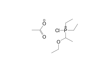 1-ETHOXYETHYL(DIETHYL)CHLOROPHOSPHONIUM ACETATE