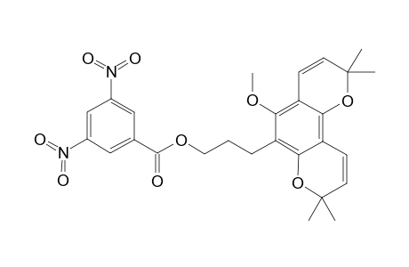 2H,8H-Benzo[1,2-b:3,4-b']dipyran-6-propanol, 5-methoxy-2,2,8,8-tetramethyl-, 3,5-dinitrobenzoate