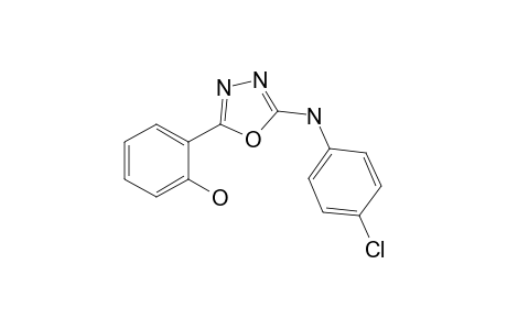 2-(2-Hydroxyphenyl)-5-(4-chlorophenyl)amino-1,3,4-oxadiazole