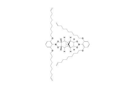 (1R*,3R*,4R*,8S*,9S*,11S*,12S*,16R*)-6,14-Bis[2,6-bis(dec-9-enyloxy)phenyl]-5,7,13,15-tetraoxa-6,14-diborahexacyclo[9.5.1.1(3,9).0(2,10).0(4,8).0(12,16)]octadecane