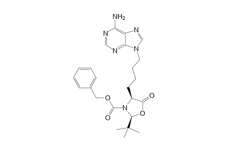 (2S,4S)-3-Benzyloxycarbonyl-2-tert-butyl-4-[4-[3-(9-adeninyl)butyl]oxazolidin-5-one