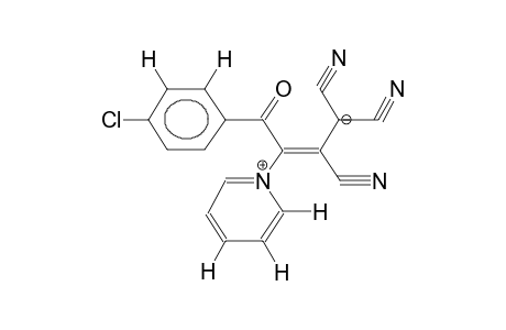 3-(PARA-CHLOROBENZOYL)-3-(1-PYRIDINIO)-1,1,2-TRICYANO-2-PROPENIDE-1