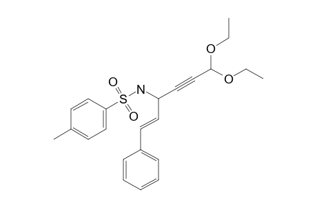 (E)-N-(4,4-Diethoxy-1-styrylbut-2-ynyl)-4-toluenesulfonamide