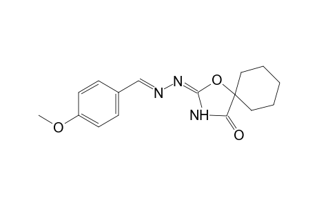 1-oxa-3-azaspiro[4,5]decane-2,4-dione, 2-azine with p-anisaldehyde