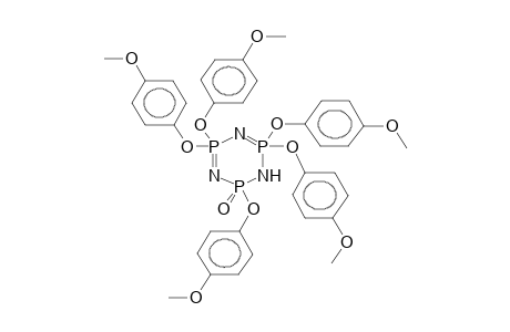 2,4,4,6,6-PENTA(PARA-METHOXYPHENOXY)-2-OXO-3-HYDROCYCLO-4,6-PHOSPHAZEN-2-PHOSPHAZANE