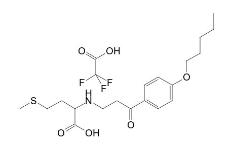 2,2,2-Trifluoroacetic acid compound with 4-(methylthio)-2-((3-oxo-3-(4-(pentyloxy)phenyl)propyl)amino)butanoic acid (1:1)