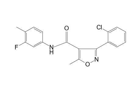 3-(o-chlorophenyl)-3'-fluoro-5-methyl-4-isoxazolecarboxy-m-toluidide