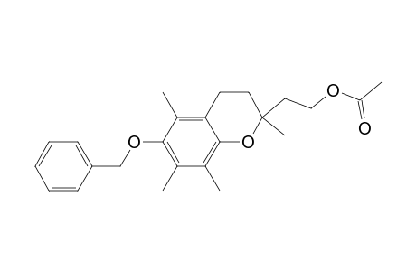 2-(2,5,7,8-Tetramethyl-6-phenylmethoxy-3,4-dihydrochromen-2-yl)ethyl acetate