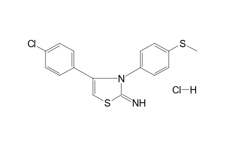 4-(p-chlorophenyl)-2-imino-3-[p-(methylthio)phenyl]-4-thiazoline, monohydrochloride