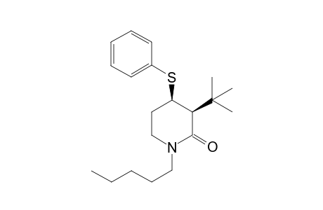 cis-3-Tert-butyl-1-pentyl-4-(phenylthio)piperidin-2-one