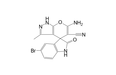 6'-amino-5-bromo-3'-methyl-2-oxo-1'H-spiro[indoline-3,4'-pyrano[2,3-c]pyrazole]-5'-carbonitrile