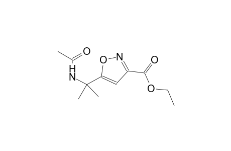 3-Isoxazolecarboxylic acid, 5-[1-(acetylamino)-1-methylethyl]-, ethyl ester