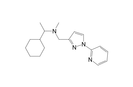 (+)-2-/(3-{[(1'-cyclohexylethyl)methylamino]methyl}-1-pyrazolyl)/pyridine