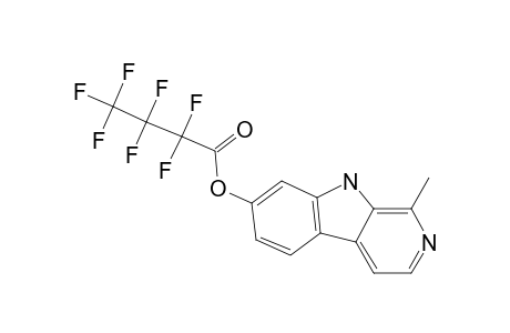 .beta.-Carboline, 7-(heptafluorobutyryl)oxy-1-methyl-