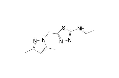 5-[(3,5-dimethyl-1H-pyrazol-1-yl)methyl]-N-ethyl-1,3,4-thiadiazol-2-amine