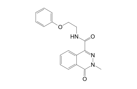 1-Phthalazinecarboxamide, 3,4-dihydro-3-methyl-4-oxo-N-(2-phenoxyethyl)-