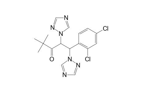 4,4-Dimethyl-1,2-bis(1,2,4-triazolyl-1)-1-(2,4-dichloro-phenyl)-3-pentanone