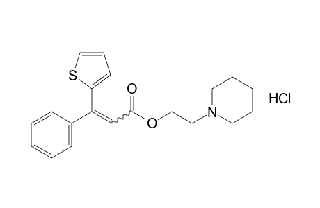 β-Phenyl-2-thiopheneacrylic acid, 2-piperidinoethyl ester hydrochloride
