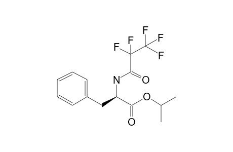 D-Phenylalanine, N-pentafluoropropionyl-, isopropyl ester