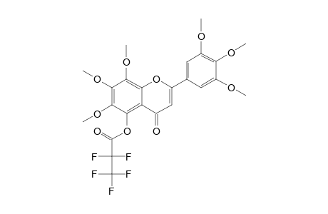 5-(Pentafluoropropionyl)oxy-6,7,8,3',4',5'-hexamethoxyflavone