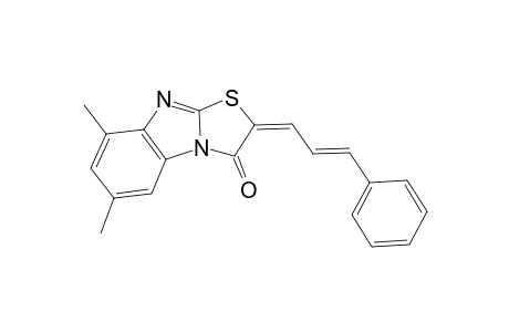 (2E)-5,7-dimethyl-2-[(E)-3-phenylprop-2-enylidene]-1-thiazolo[3,2-a]benzimidazolone